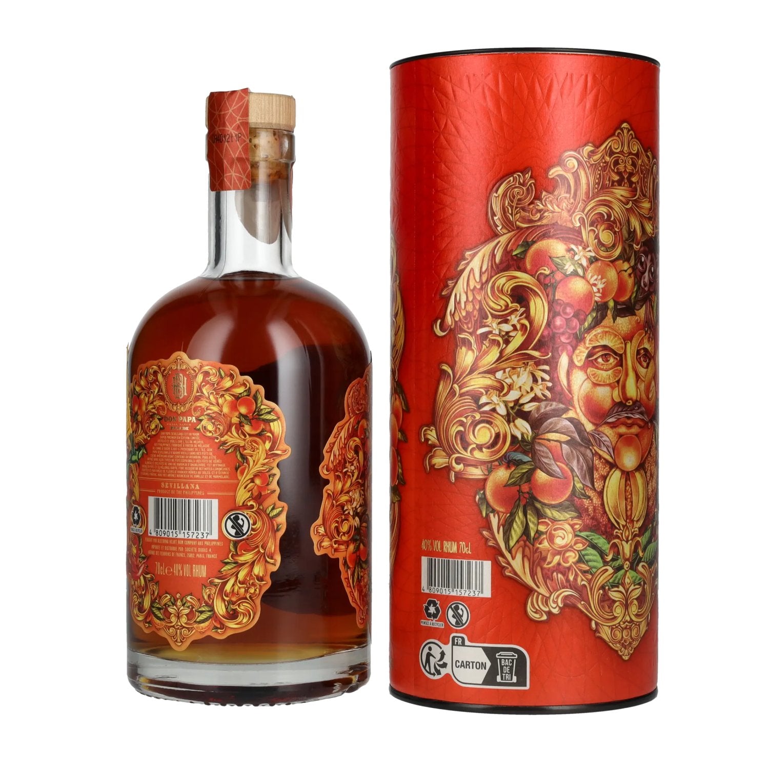 Don Papa Rum Sevillana 40% Vol. 0,7l in Geschenkbox