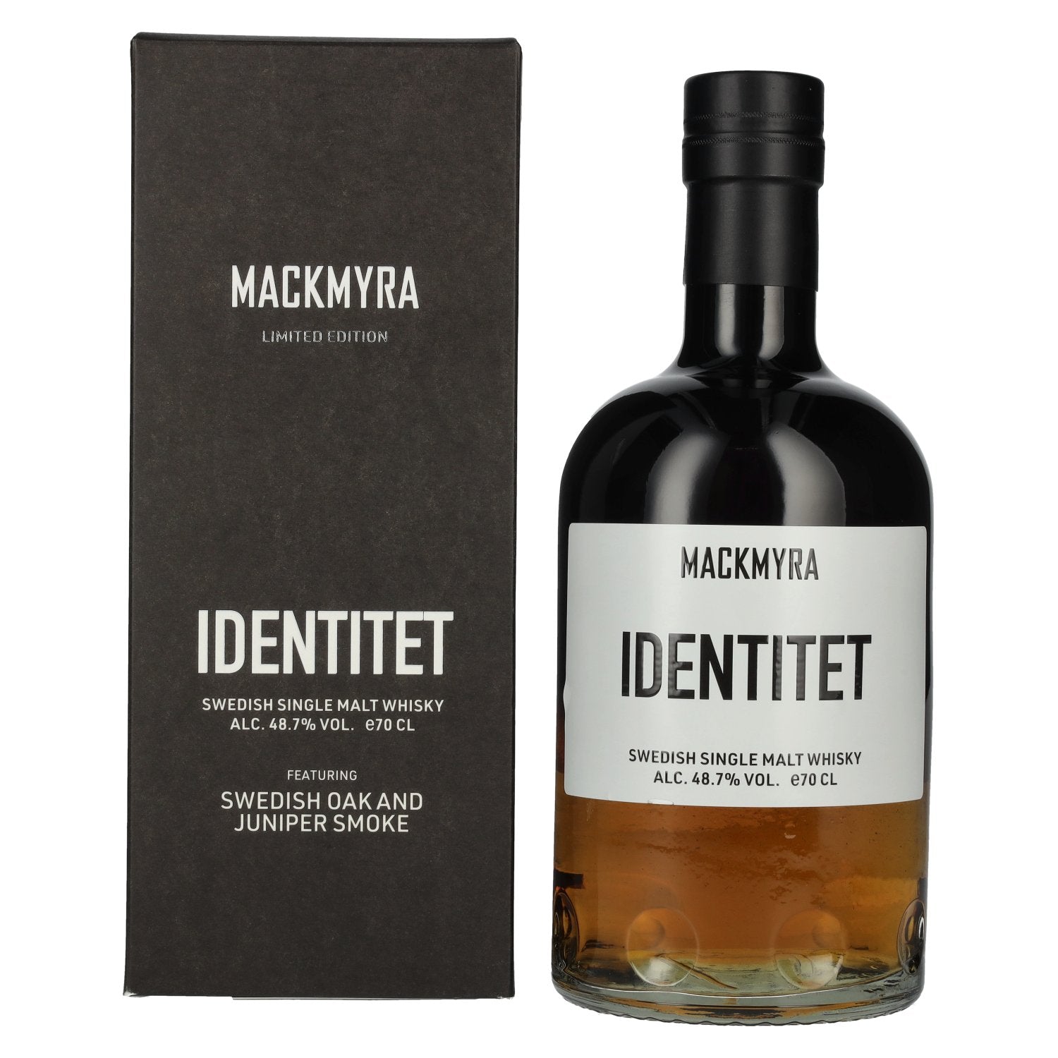 Mackmyra IDENTITET Swedish Single Malt Whisky 48,7% vol. 0,7l en coffret cadeau
