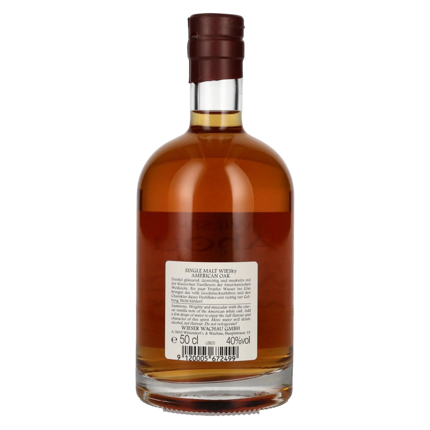 Wieser Single Malt WIESky American Oak Whisky 40% Vol. 0,5l