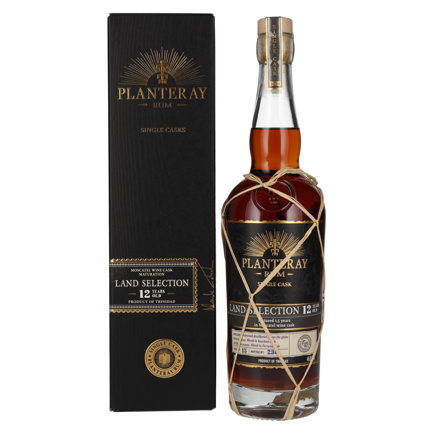 Planteray Rum LANDS SELECTION 12 Years Old Moscatel Cask Finish 46,6% Vol. 0,7l in gift box