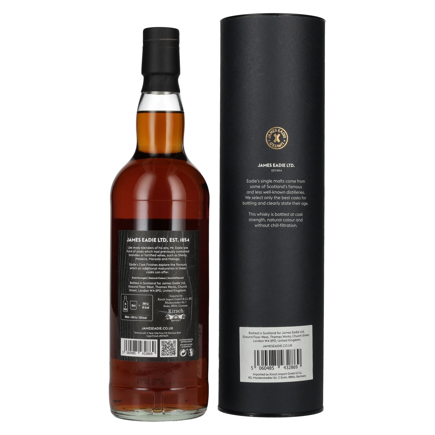 Tamnavulin 11 Years Old James Eadie 1st OLOROSO BUTT FINISH Single Malt #373071 2013 57,4% Vol. 0,7l en boîte cadeau