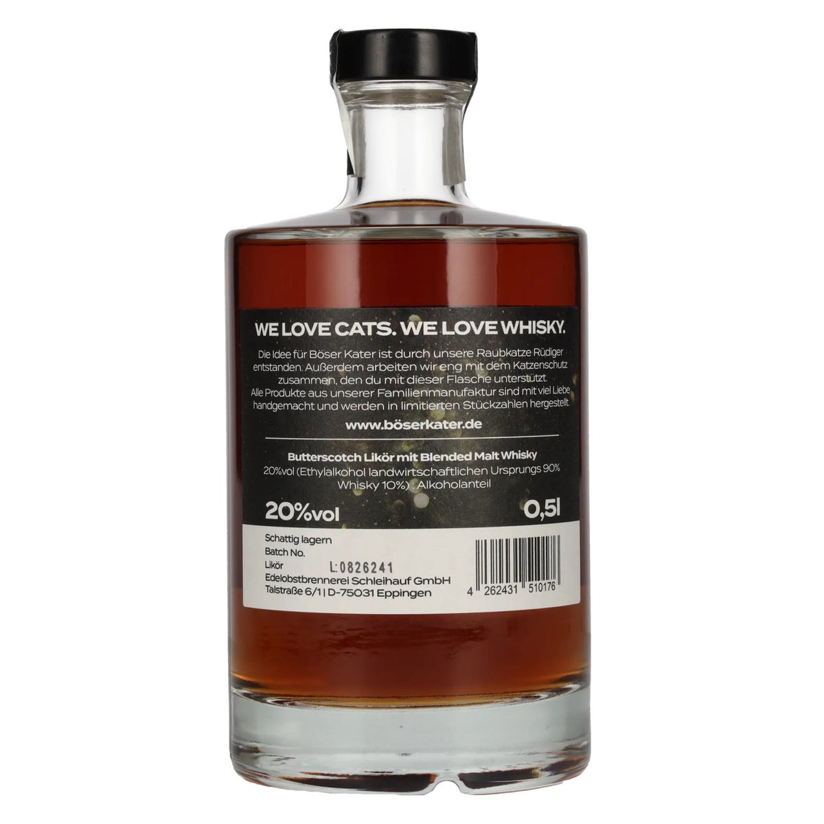 Böser Kater Butterscotch Liqueur 20% ABV 0.5l