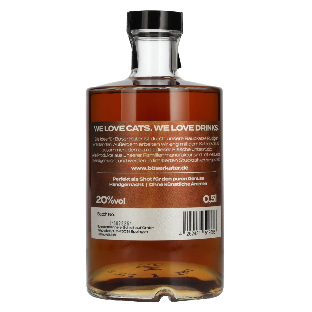 Böser Kater Liqueur de pomme cuite 20 % vol. 0,5 l