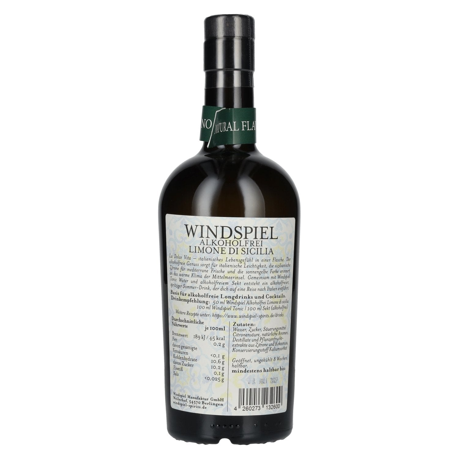 Windspiel Limone di Sicilia sans alcool 0,5l