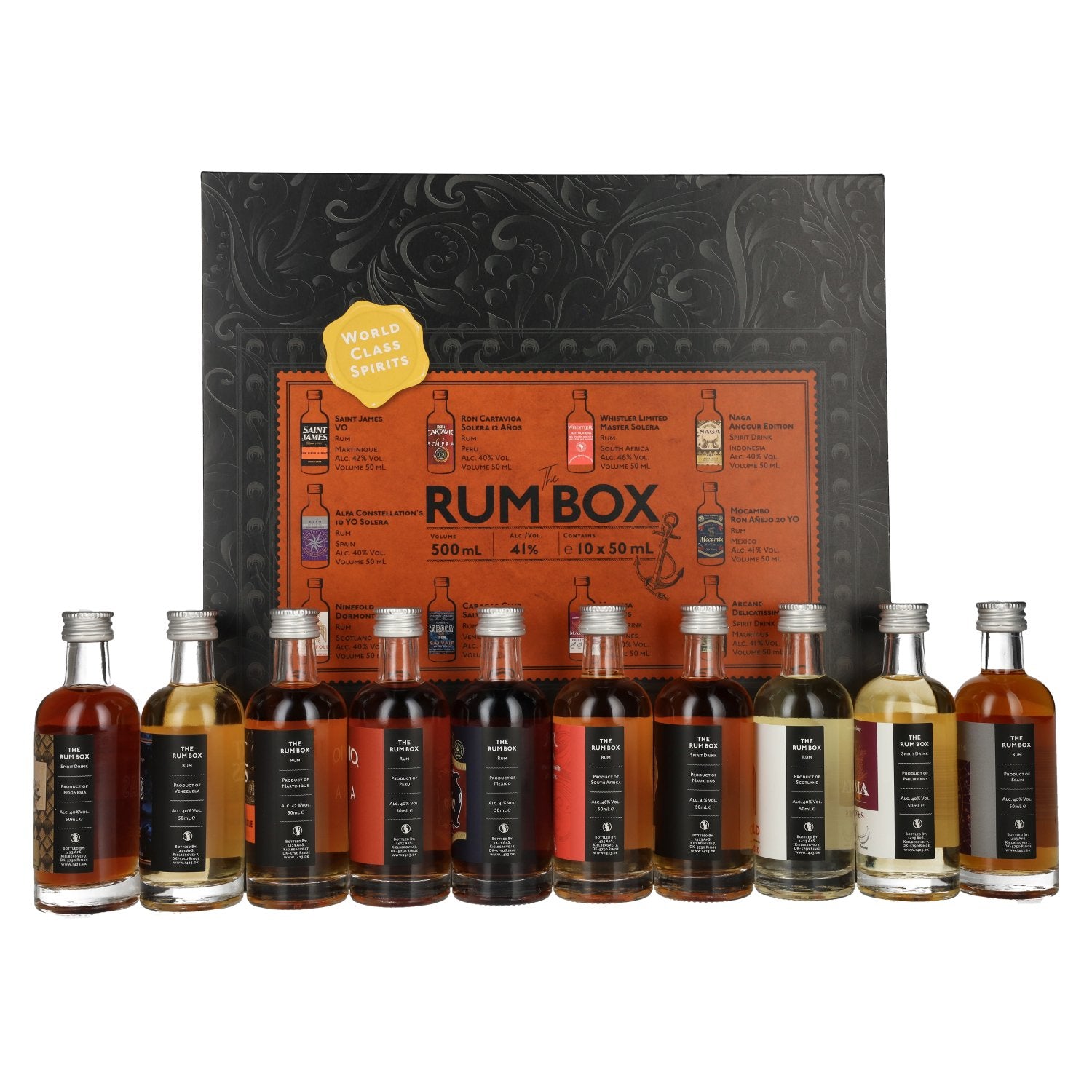 The Rum Box 41% Vol. 10x0,05l in Geschenkbox