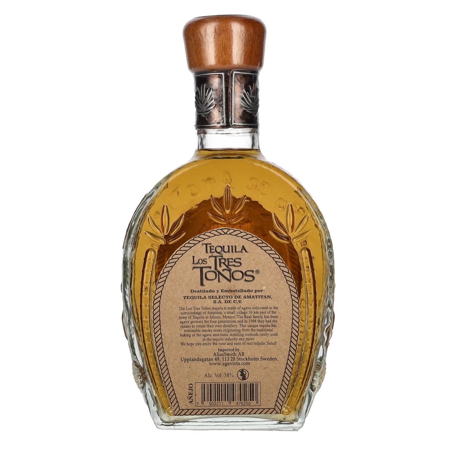 Los Tres Tonos AÑEJO Tequila 100% de Agave 38% Vol. 0,5l