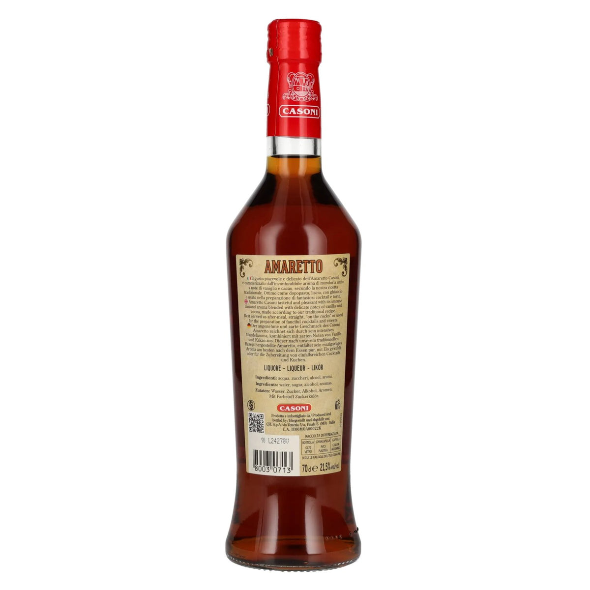 Casoni AMARETTO Liquore 21,5% Vol. 0,7l