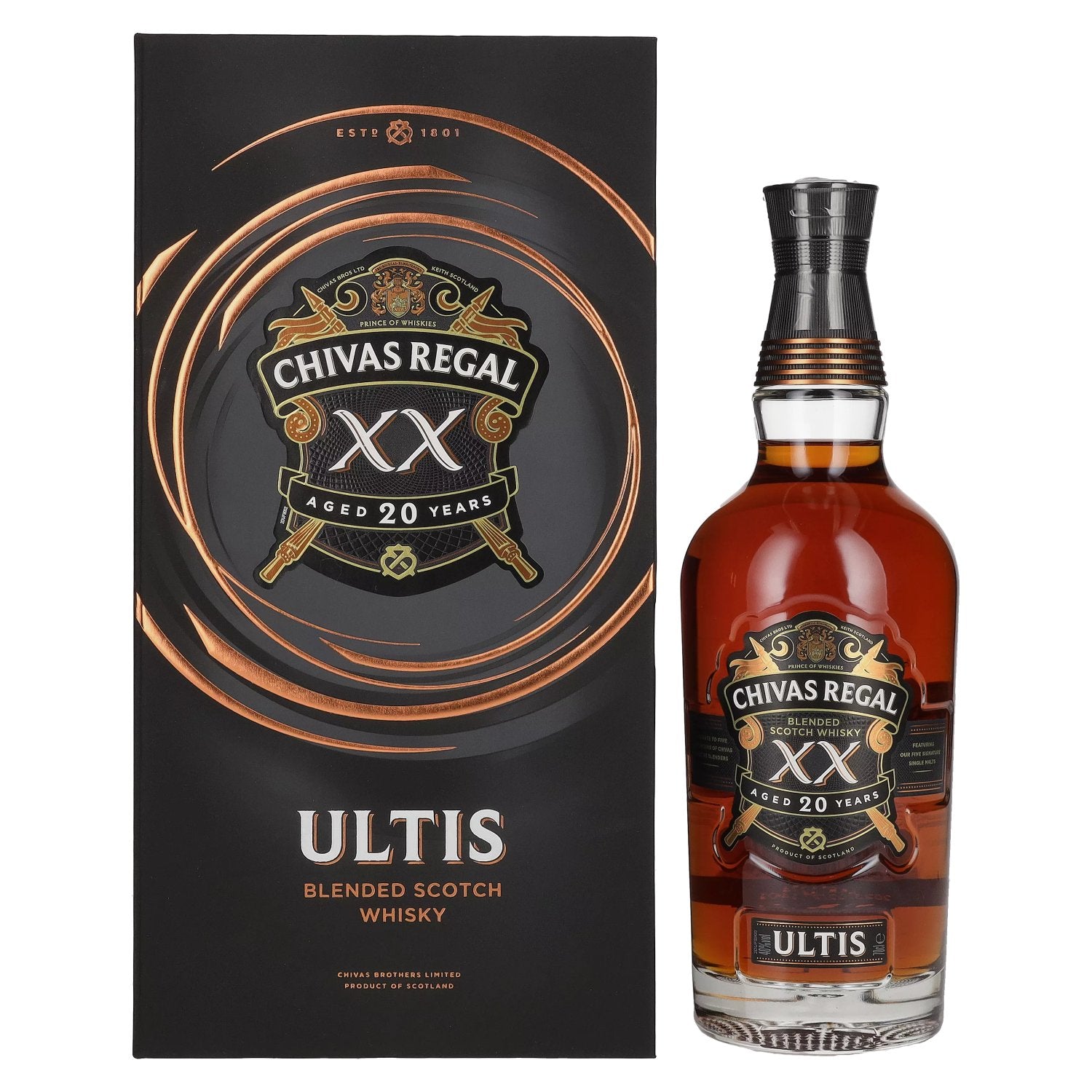 Chivas Regal ULTIS XX 20 Years Old Blended Scotch Whisky 40% Vol. 0,7l in gift box