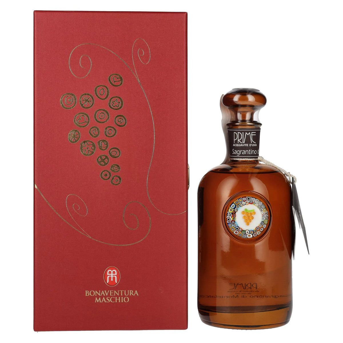 Bonaventura Maschio PRIME Sagrantino die Montefalco 38% vol. 0,7l en boîte cadeau