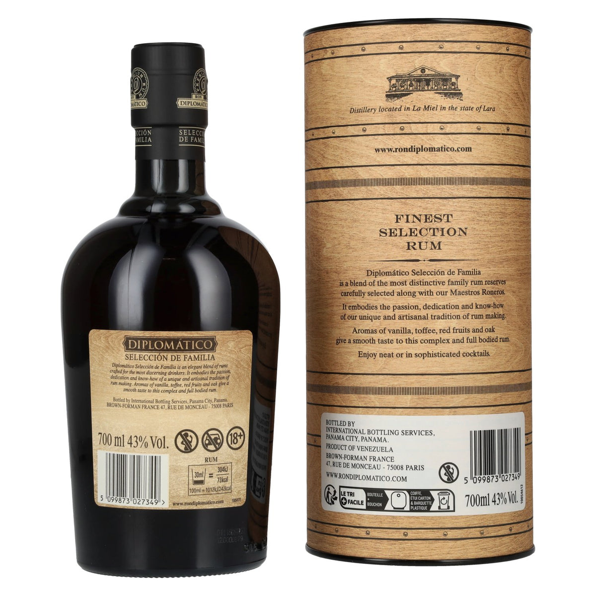 Diplomático SELECCIÓN DE FAMILIA Rhum 43% vol. 0,7l en boîte cadeau