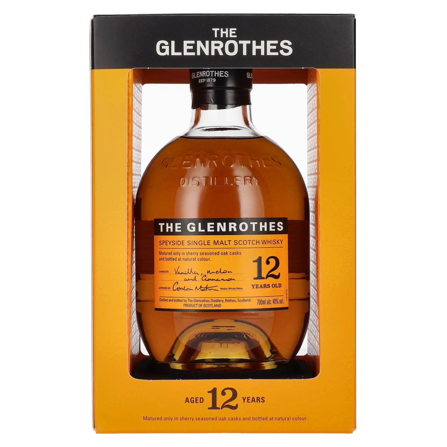 The Glenrothes 12 Years Old Speyside Single Malt 40% Vol. 0,7l en coffret cadeau