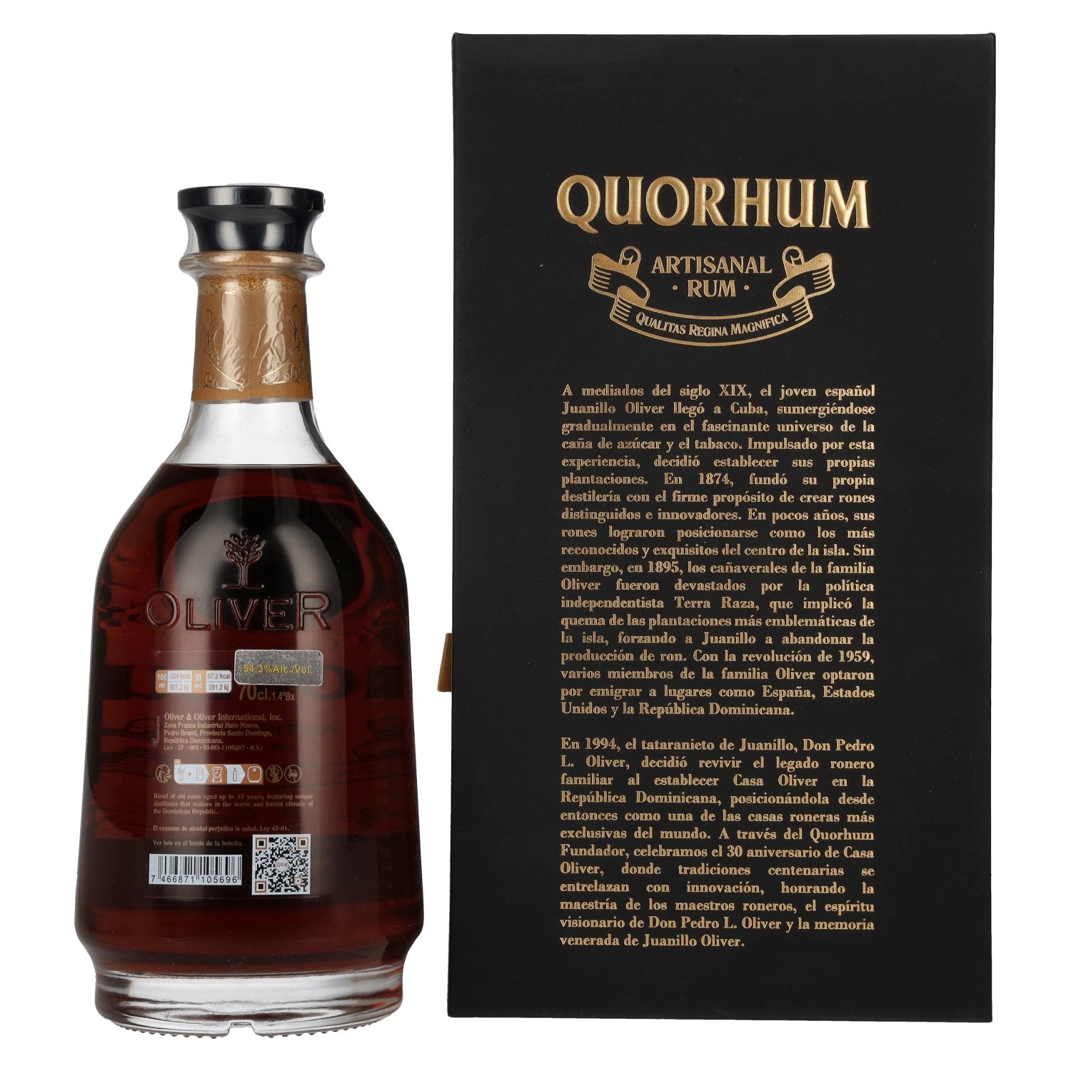 Ron Quorhum 30 Aniversario FUNDADOR Cask Strength Limited Edition 54,3% vol. 0,7l en coffret cadeau
