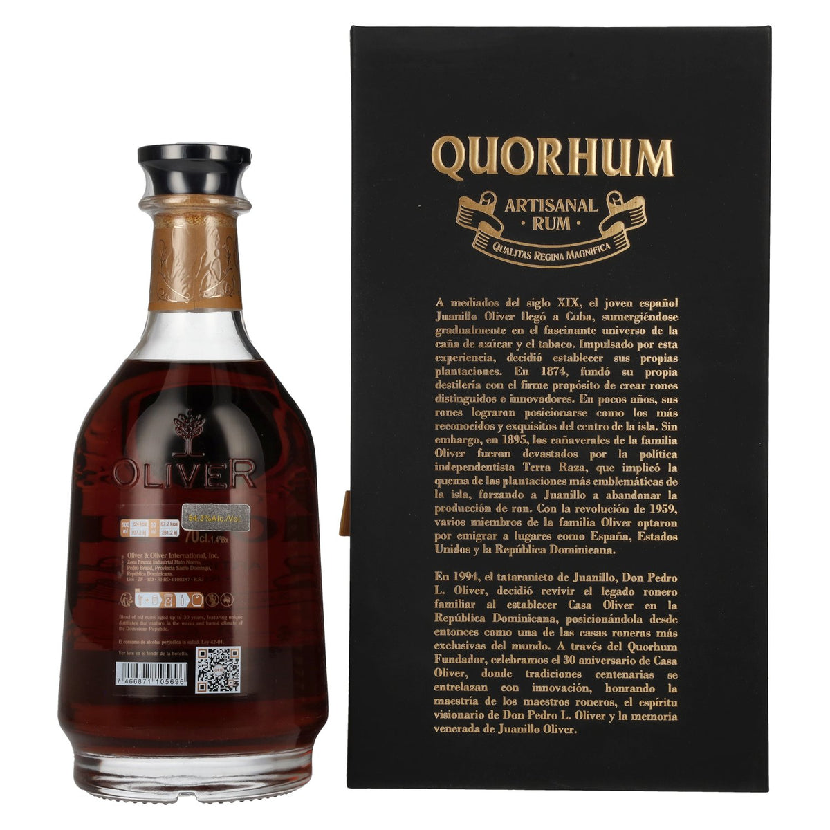 Ron Quorhum 30 Aniversario FUNDADOR Cask Strength Limited Edition 54,3% Vol. 0,7l in gift box