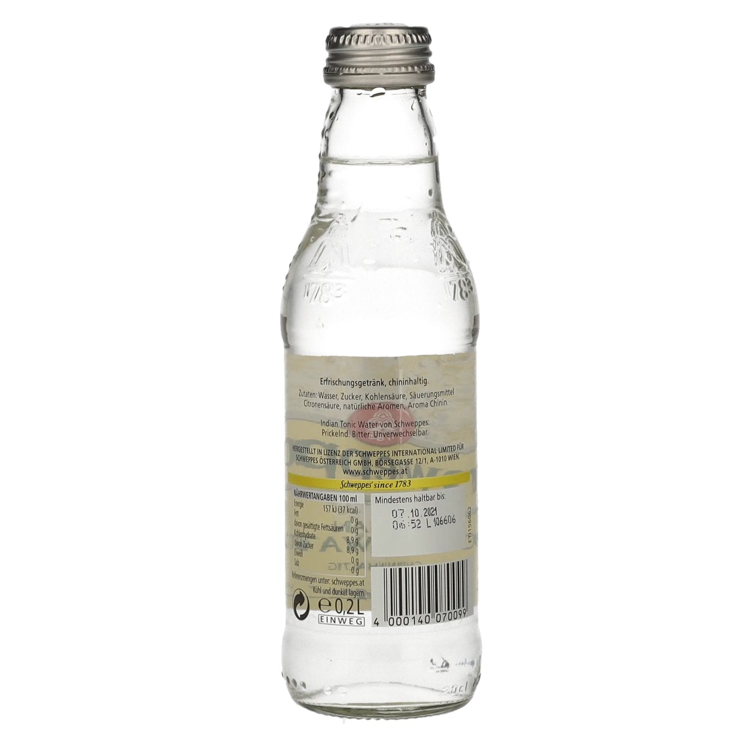 Schweppes Indian Tonic Water 0,2l