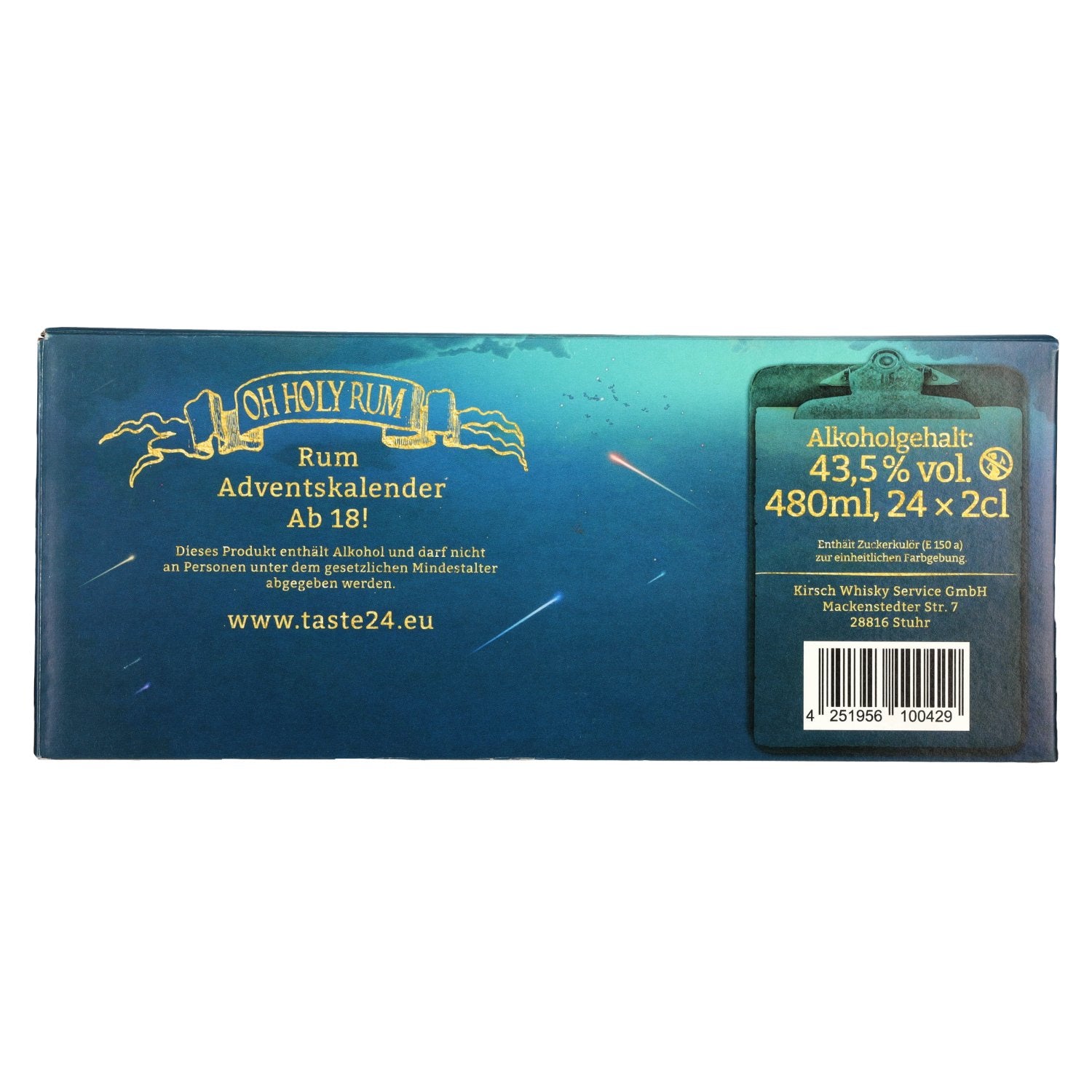 OH HOLY Rum Adventskalender 43,5% Vol. 24x0,02l