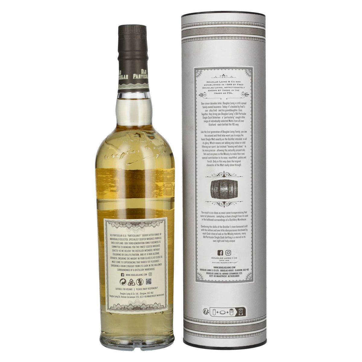 Douglas Laing OLD PARTICULAR Auchentoshan 10 Years Old Single Malt Whisky 2013 48,4% Vol. 0,7l in gift box