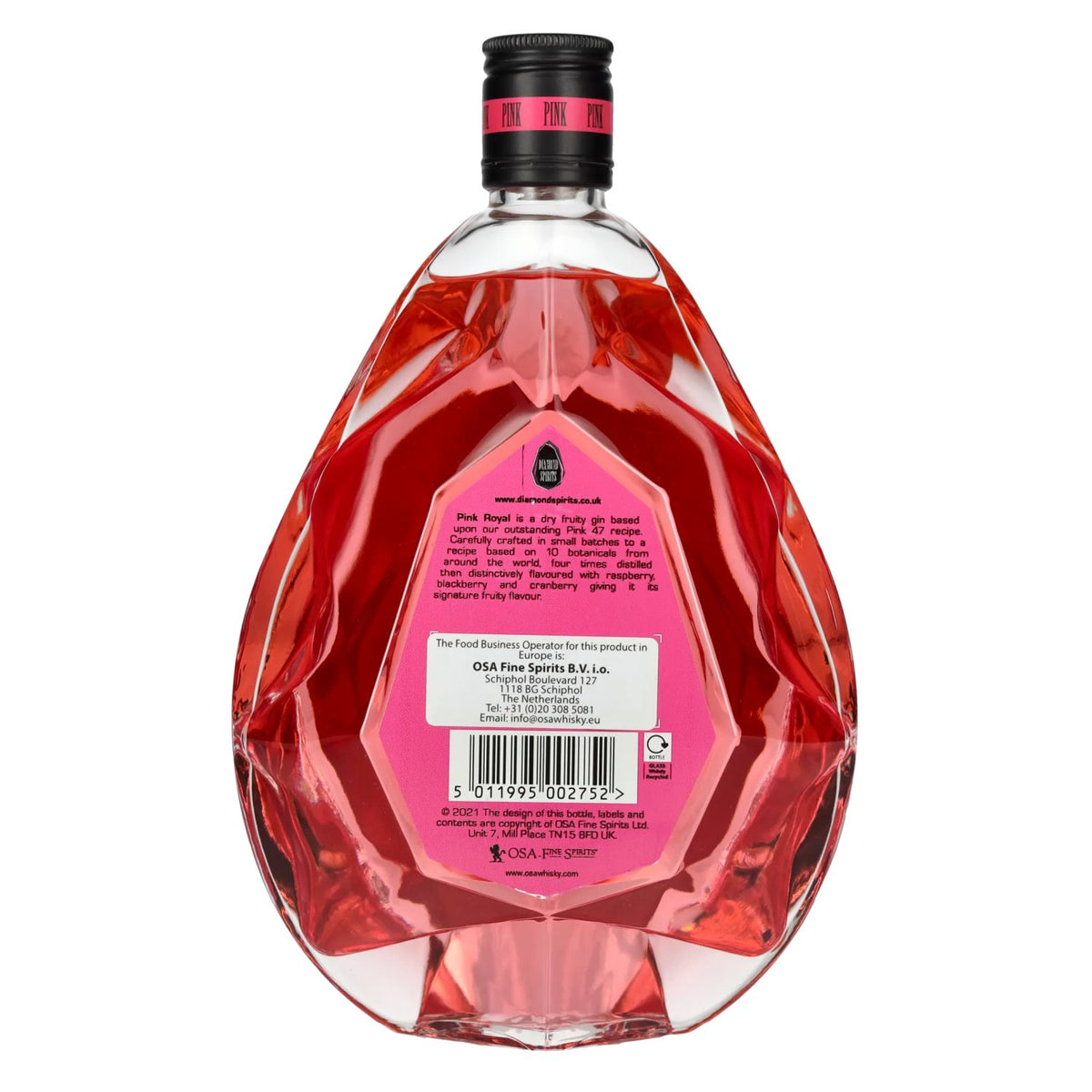 Pink Royal Dry Gin 40% Vol. 0,7l