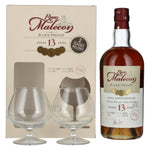 Rum Malecon Añejo 13 Años RARE PROOF 2006 50,5% Vol. 0,7l in gift box with 2 glasses