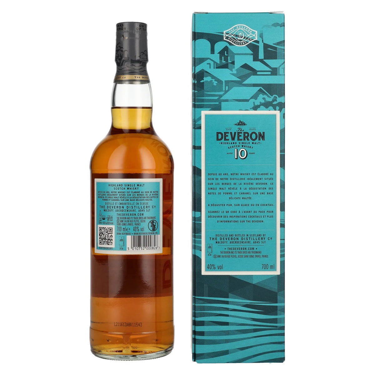 The Deveron 10 Years Old Highland Single Malt Scotch Whisky 40% Vol. 0,7l in Geschenkbox