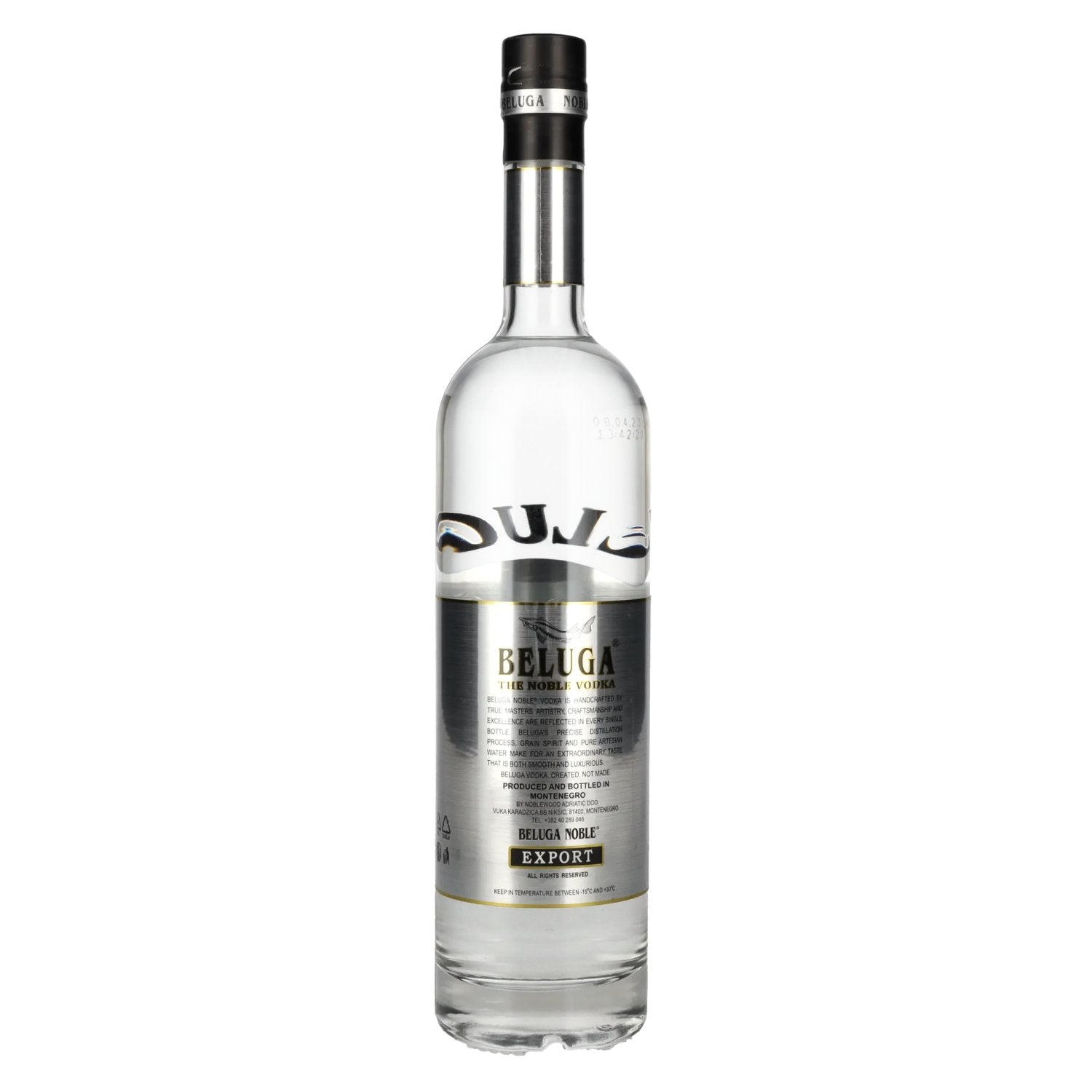 Beluga Noble Vodka EXPORT Montenegro 40% Vol. 0,7l