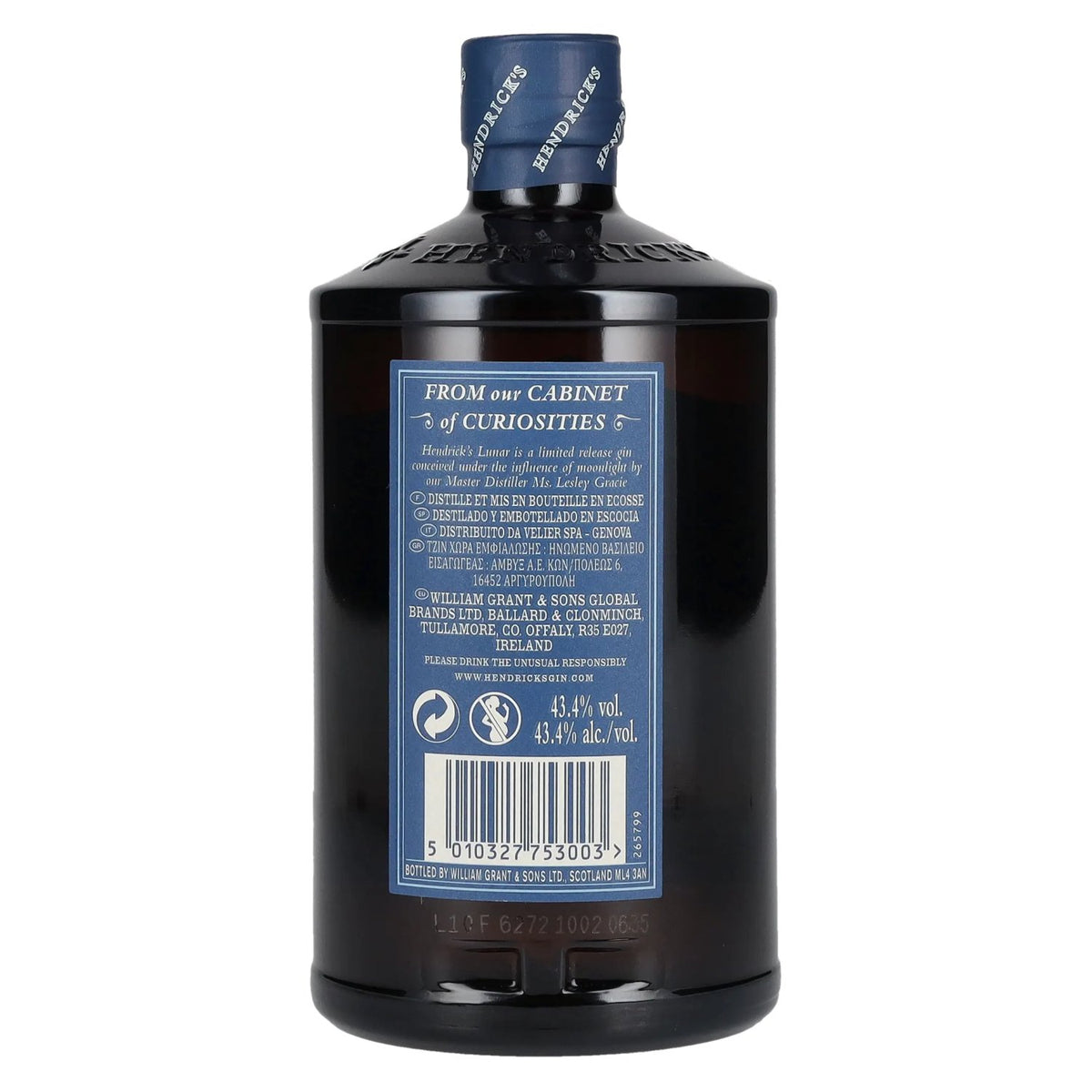 Hendrick's Gin LUNAR Limited Release 43,4% Vol. 0,7l