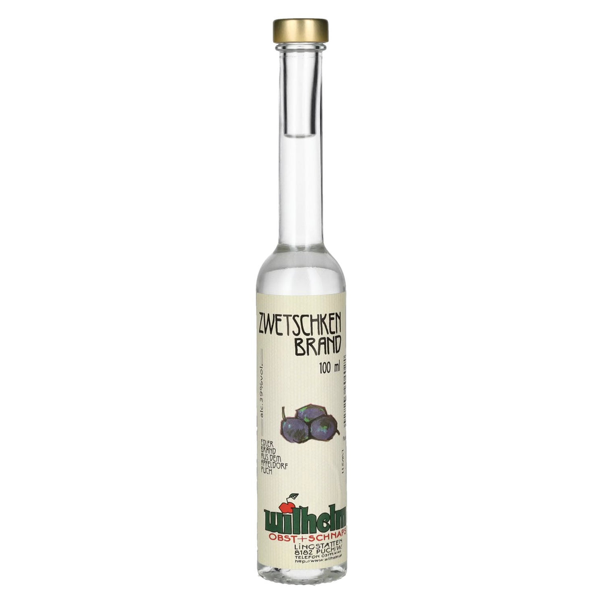 Wilhelm Zwetschkenbrand 39% vol. 0,1l