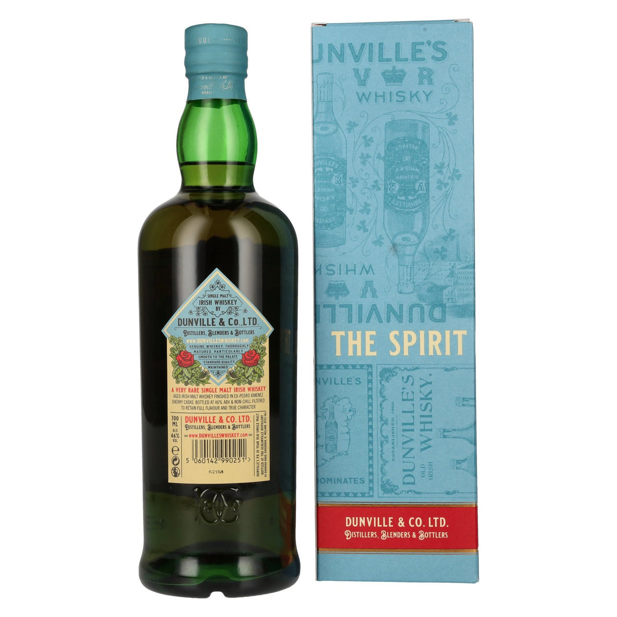 Dunville's 10 Years Old Single Malt Irish Whiskey PX Cask 46% Vol. 0,7l in Geschenkbox