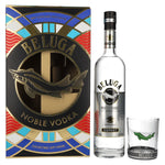 Beluga Noble Vodka EXPORT Montenegro 40% Vol. 0,7l in gift box with glass