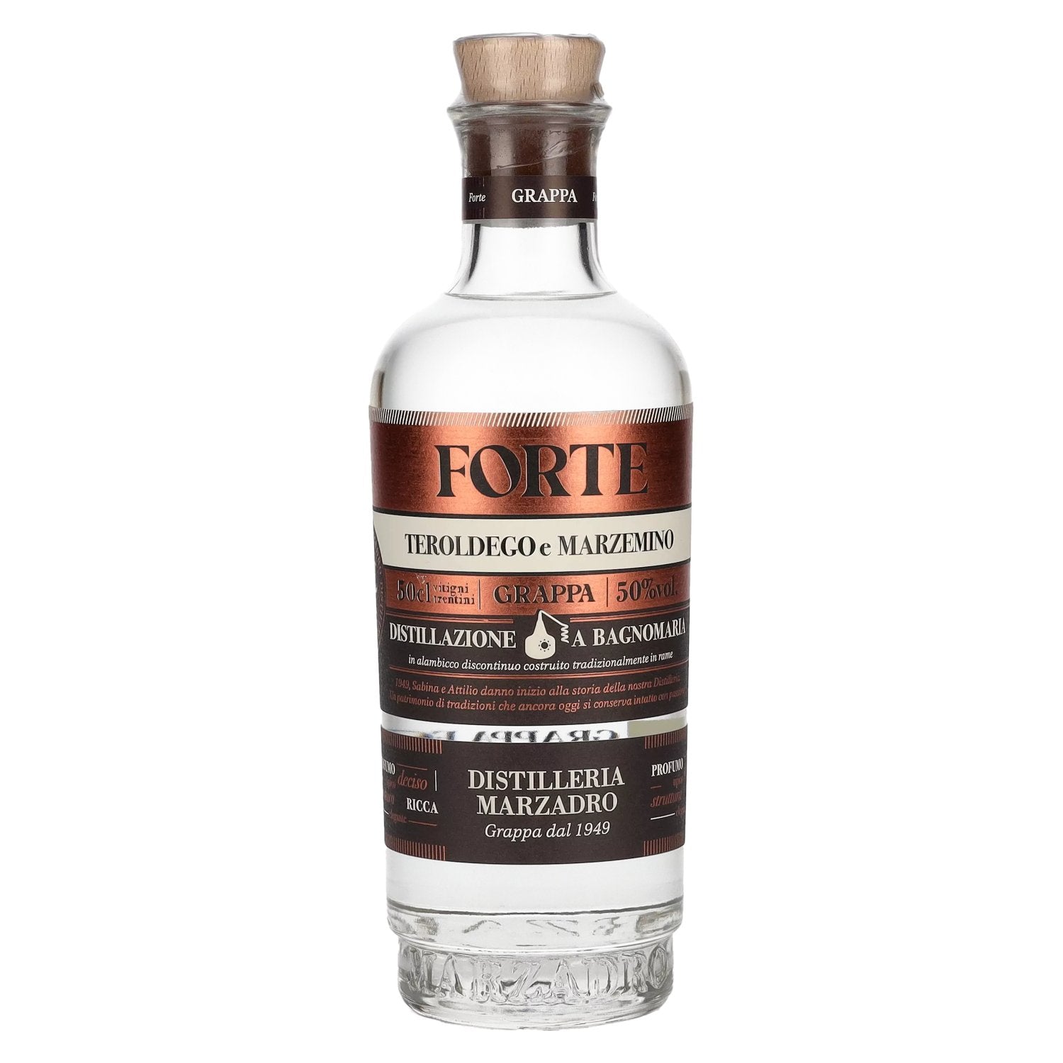 Marzadro FORTE Grappa 50% vol. 0,5l