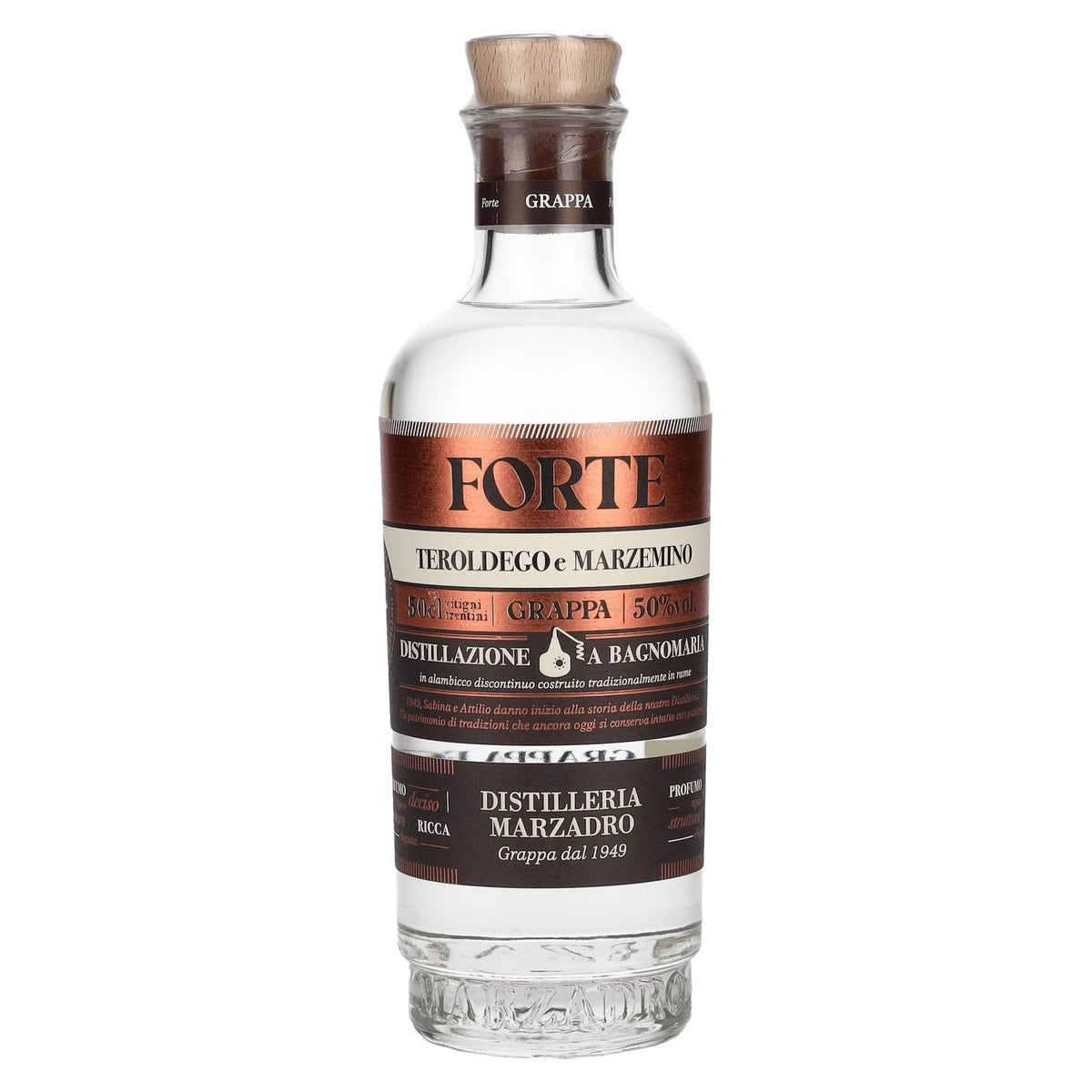 Marzadro FORTE Grappa 50% vol. 0,5l