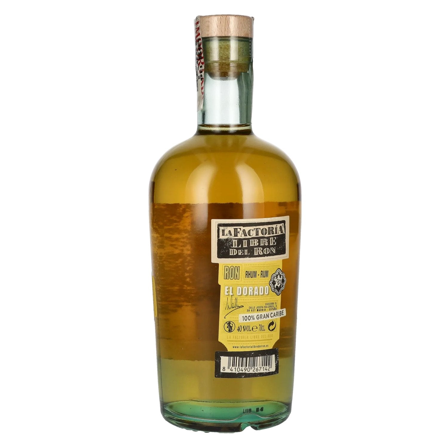 La Factoría Libre Del Ron El Dorado 40% Vol. 0,7l