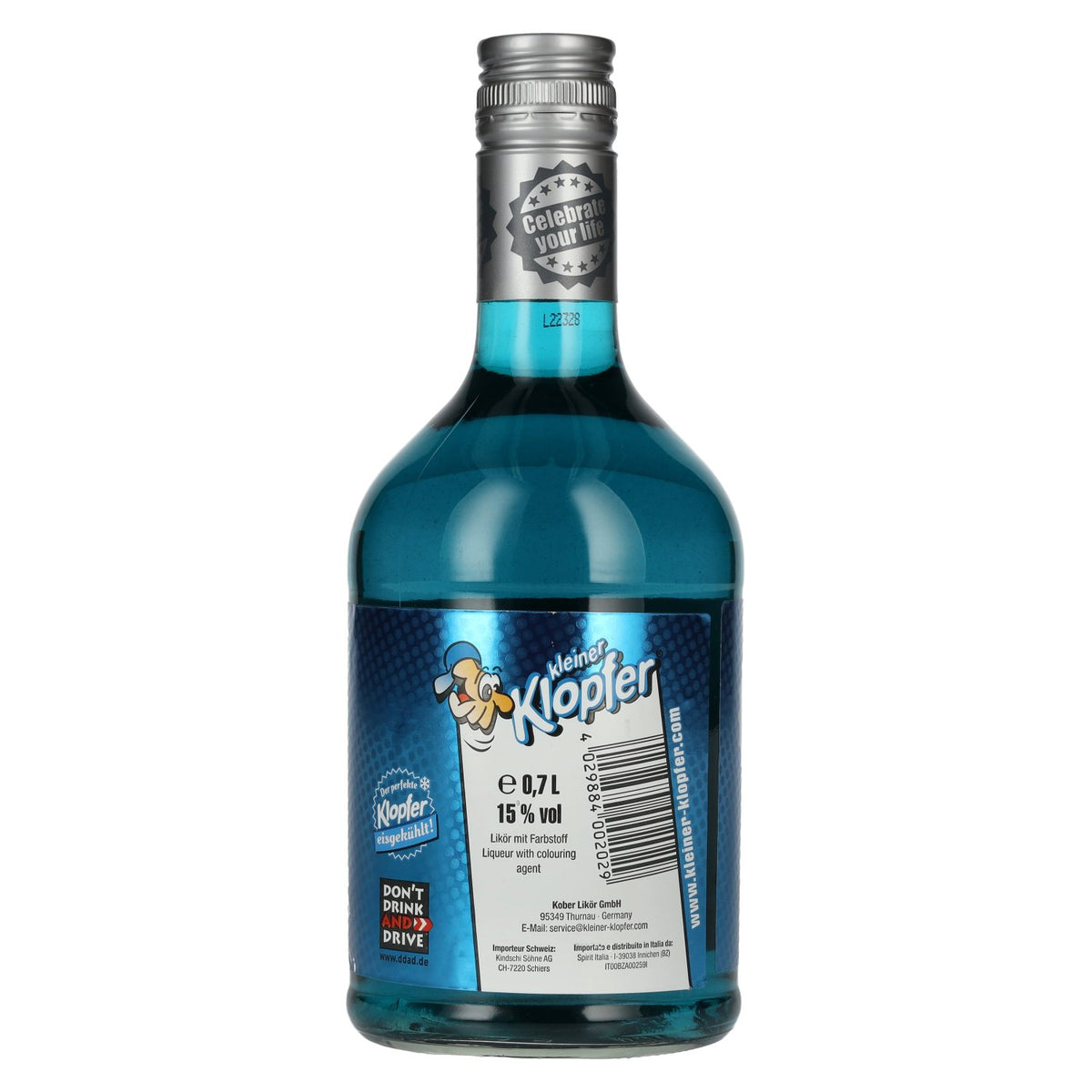 Kleiner Klopfer Blueberry Ice 15% Vol. 0,7l