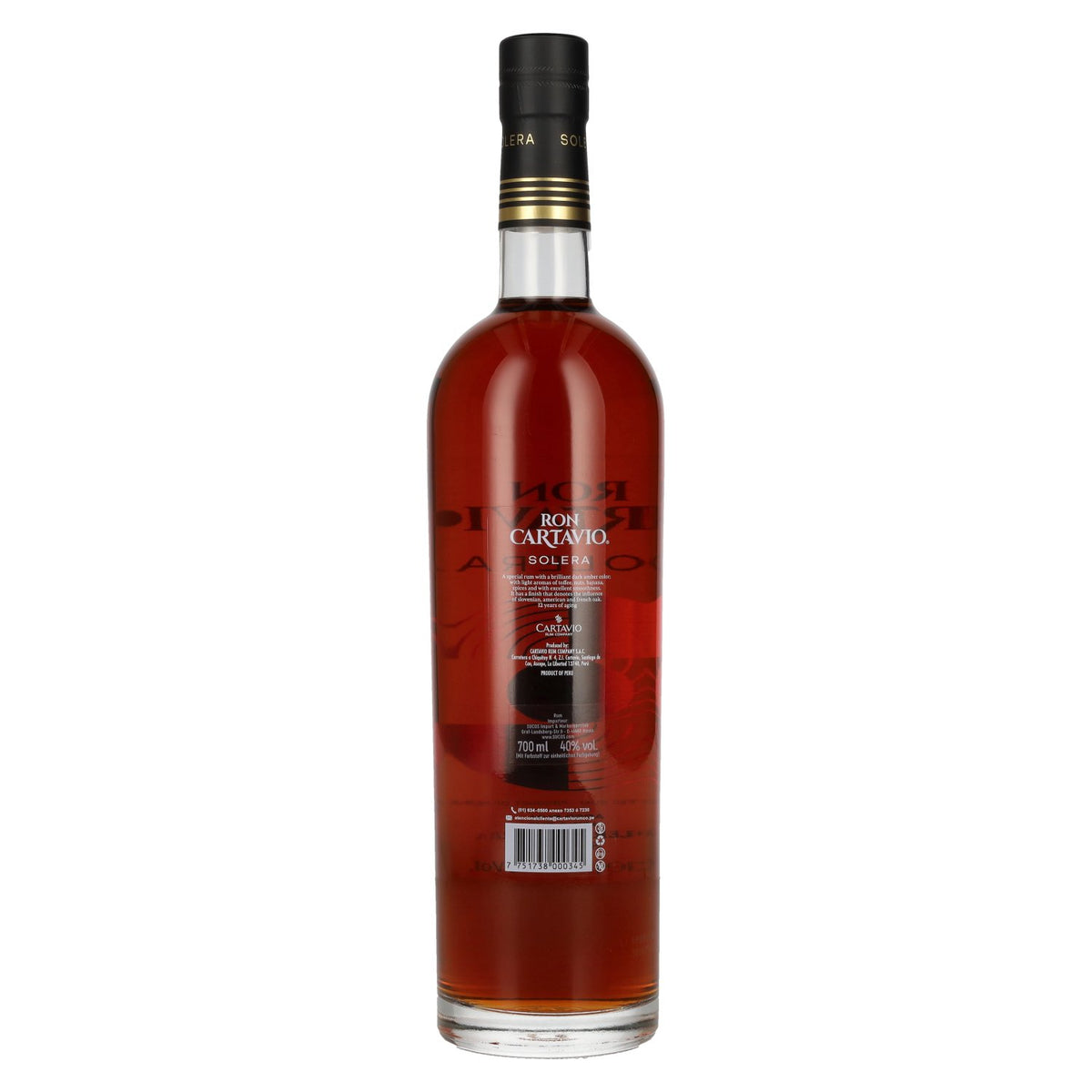 Ron Cartavio 12 Years Solera 40% Vol. 0,7l