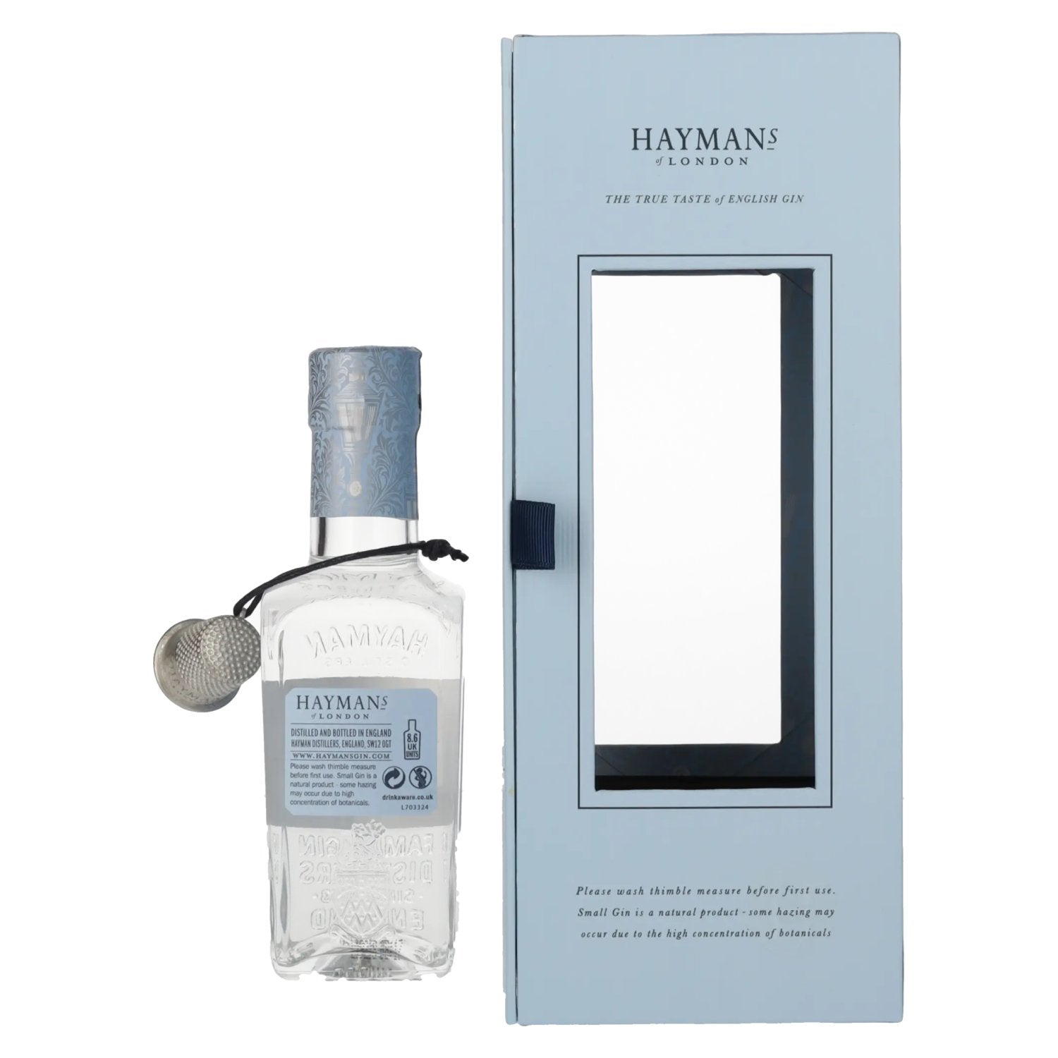 Hayman's of London SMALL GIN 43% vol. 0,2l en boîte cadeau avec doseur de 5 ml