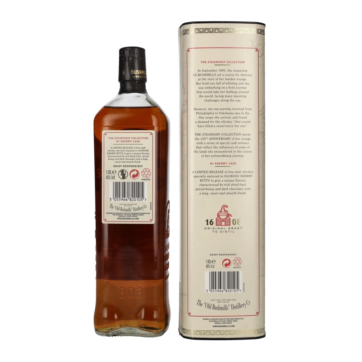 Bushmills SHERRY CASK Reserve The Steamship Collection 40% Vol. 1l in gift box