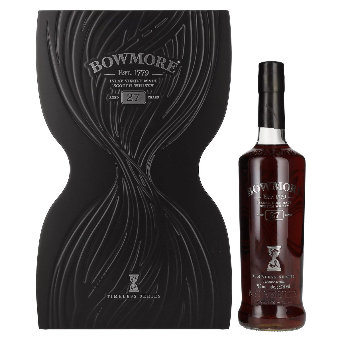 Bowmore 27 Years Old TIMELESS SERIES Islay Single Malt 52,7% Vol. 0,7l en boîte cadeau