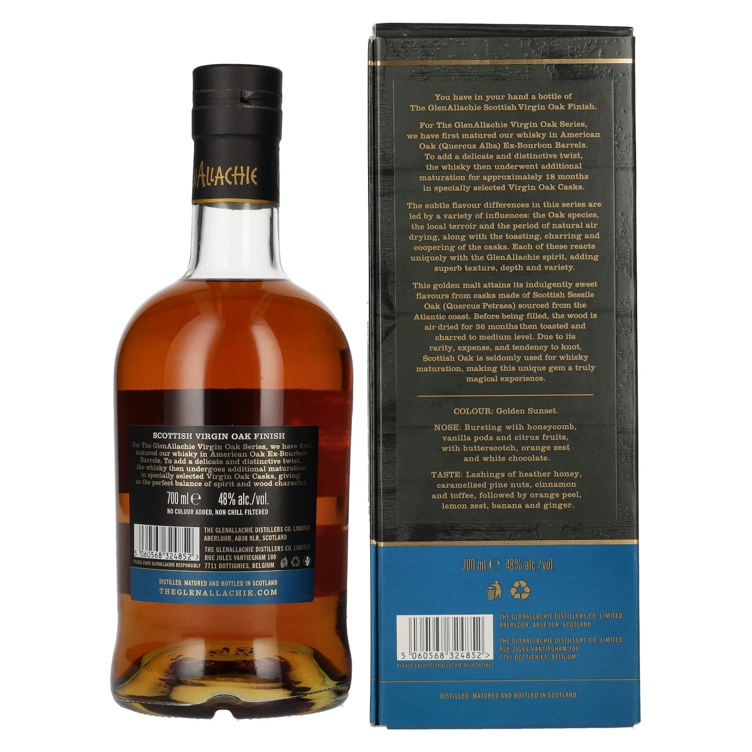 The GlenAllachie 15 Years Old SCOTTISH VIRGIN OAK 48% Vol. 0,7l en coffret cadeau