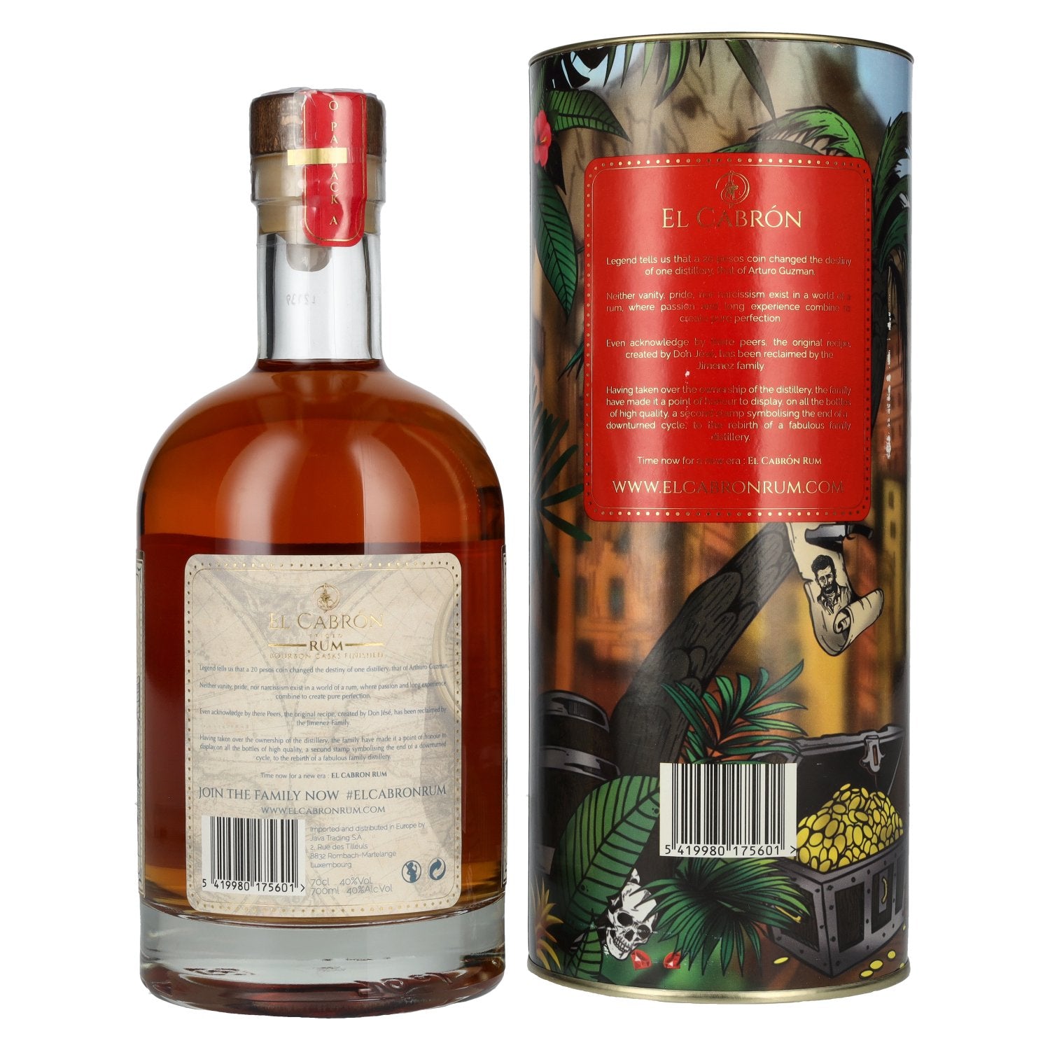 El Cabrón Spiced Rum 40% vol. 0,7l en boîte cadeau