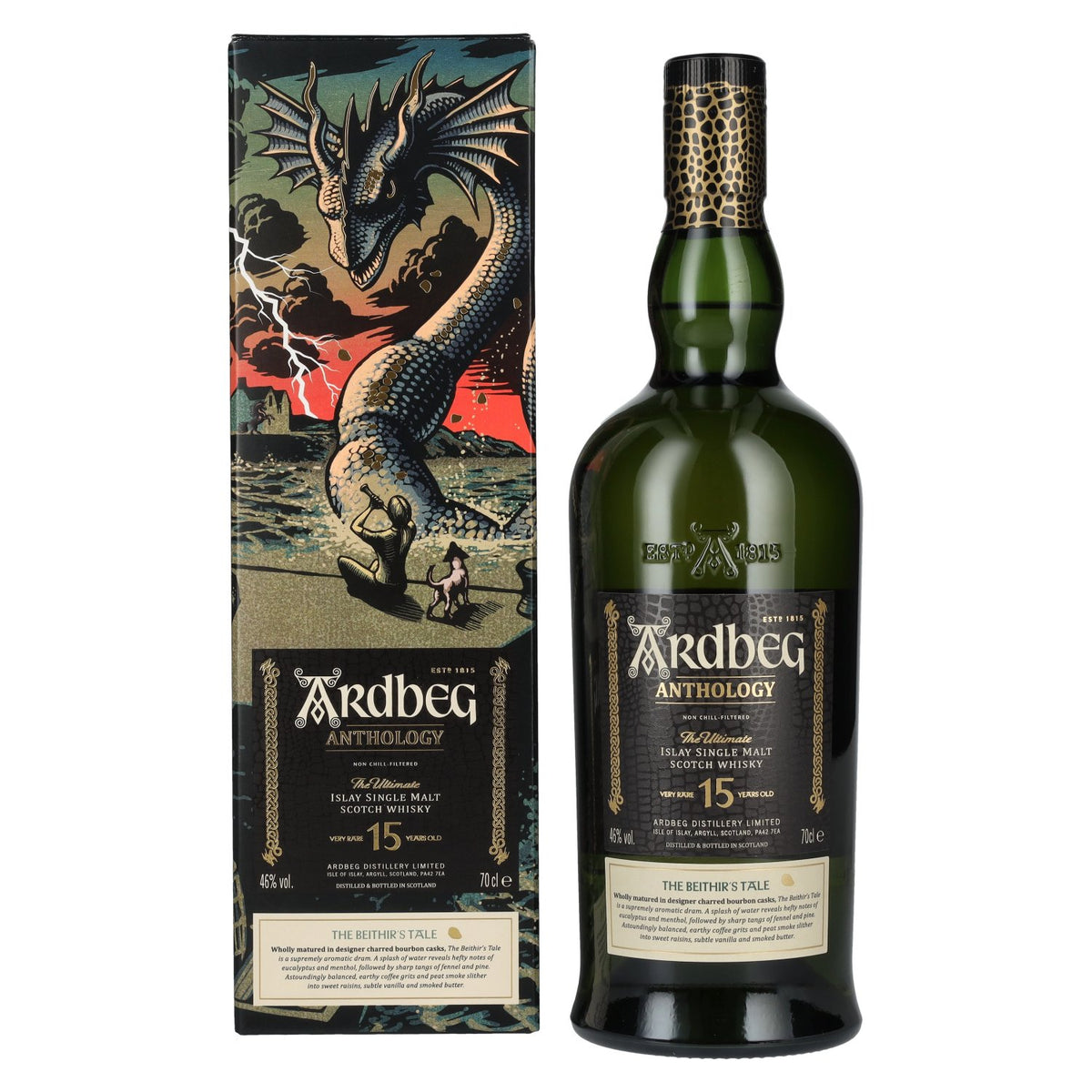 Ardbeg 15 Years Old The Ultimate The Beithir's Tale Islay Single Malt 46% Vol. 0,7l in gift box