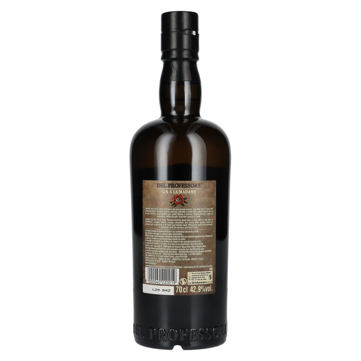 Del Professore Gin À LA MADAME Impossible to Imitate 42,9% Vol. 0,7l