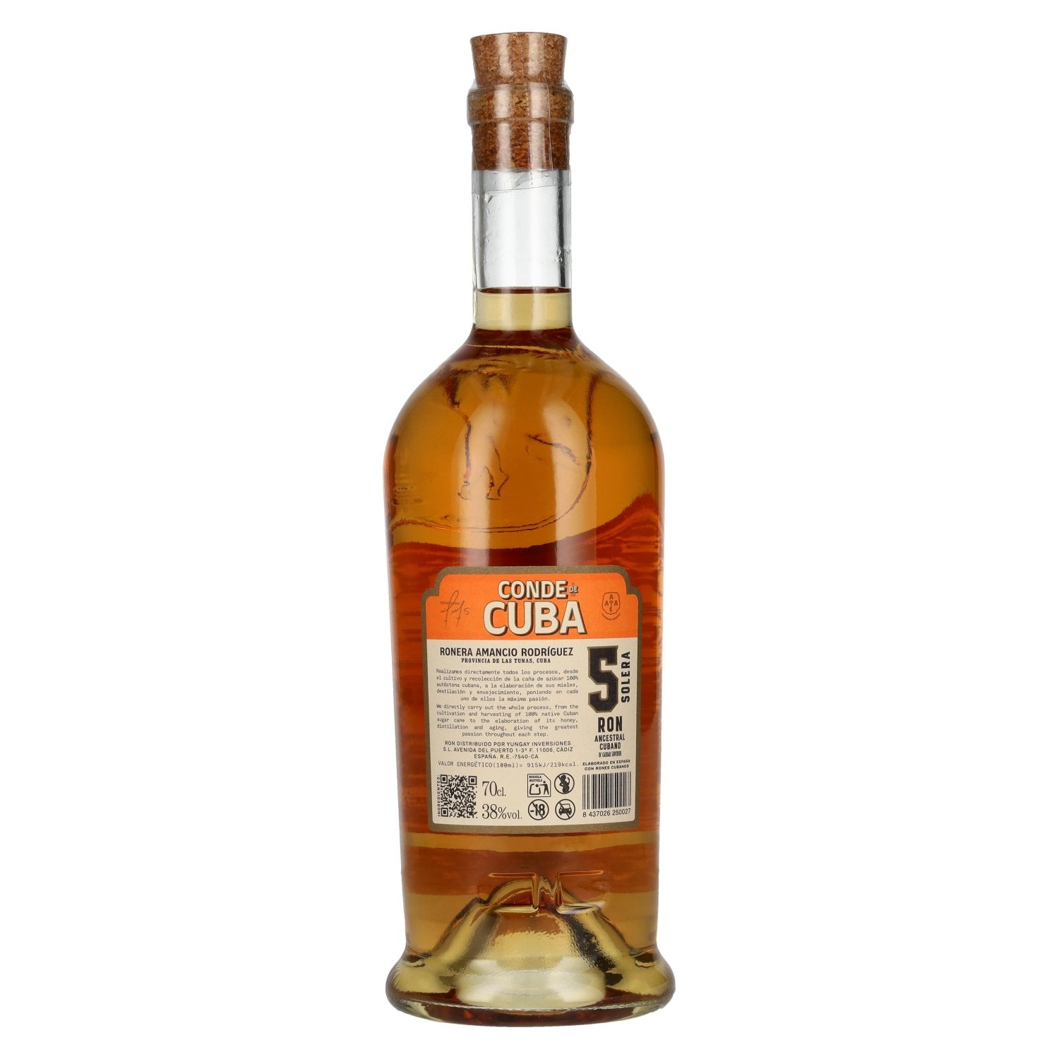 Conde de Cuba 5 Ron Artesanal Cubano 38% vol. 0,7l