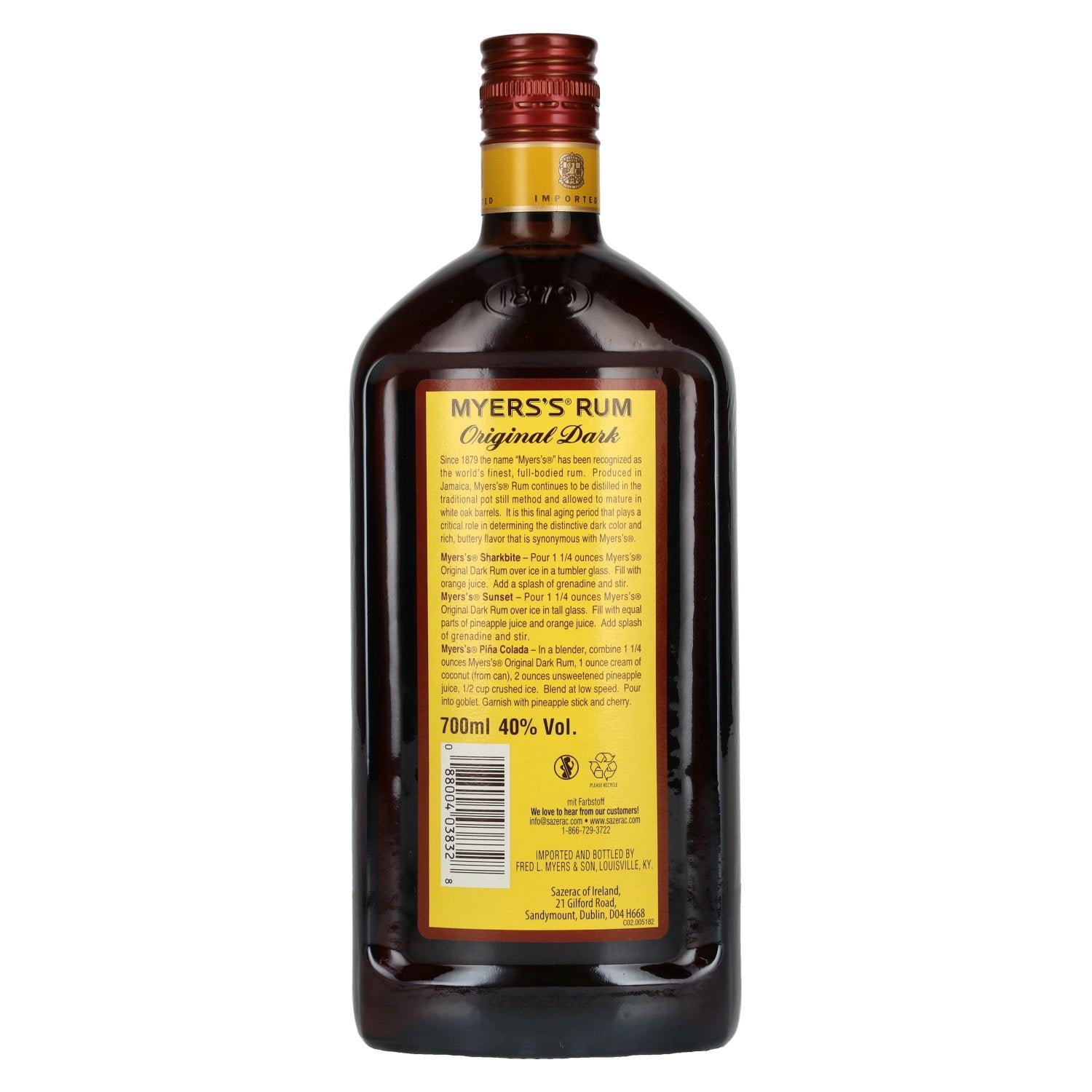 Myers's Rum Original Dark 40% Vol. 0,7l