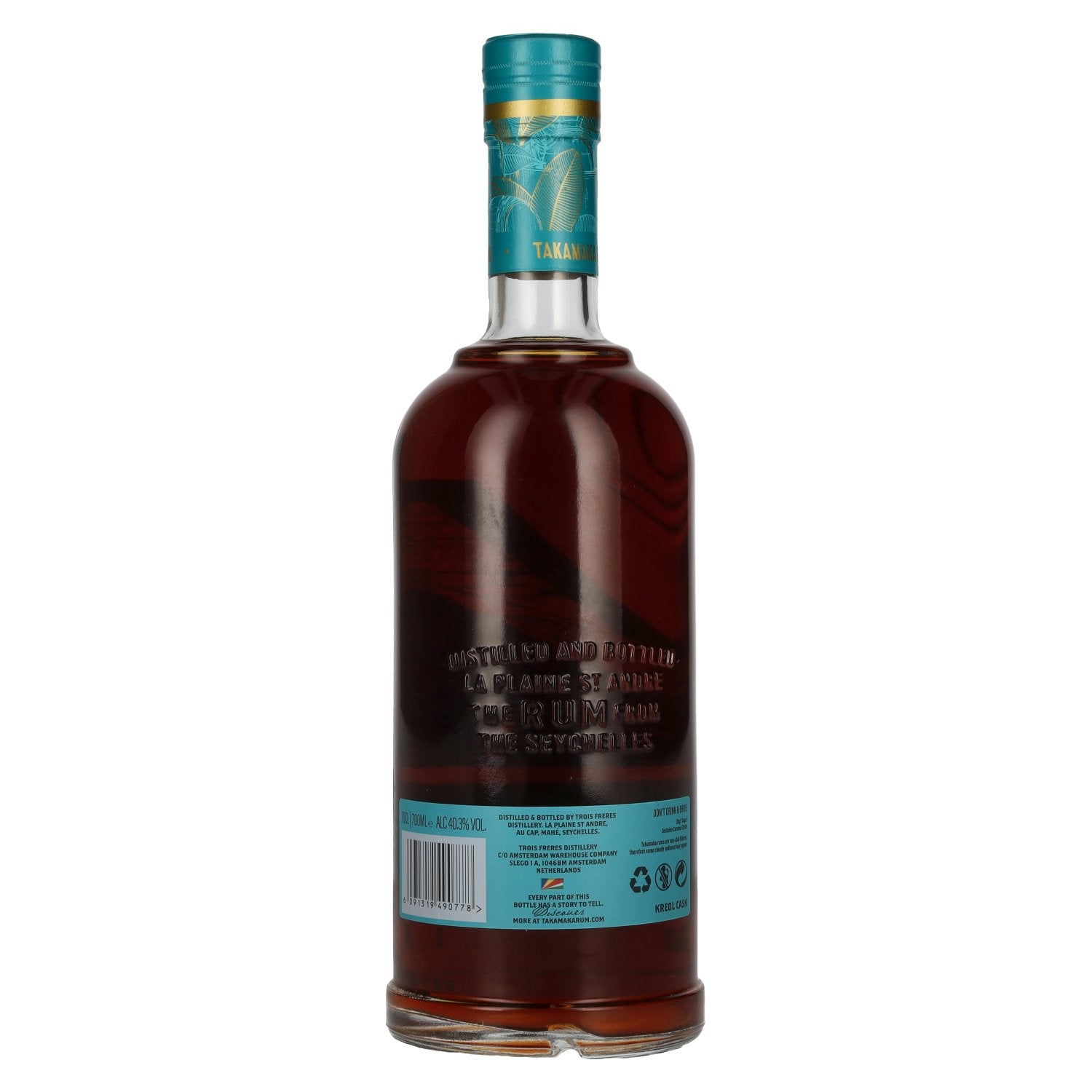 Takamaka KREOL CASK Reserve Dark Rum 40.3% ABV 0.7l