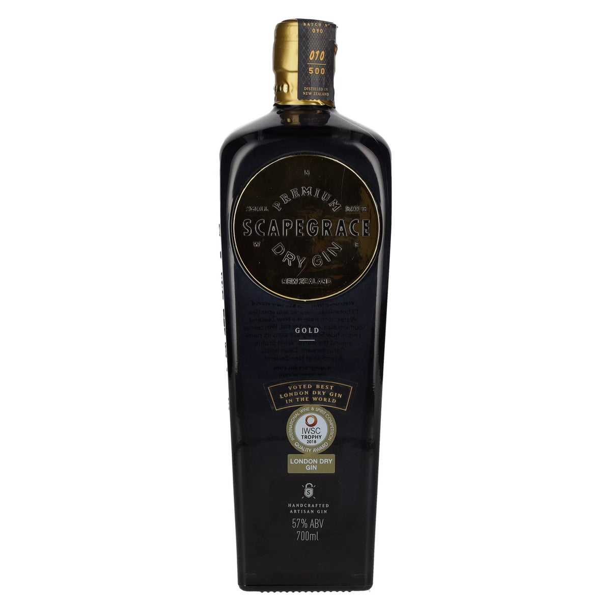 Scapegrace GOLD Premium Dry Gin 57% ABV 0.7l