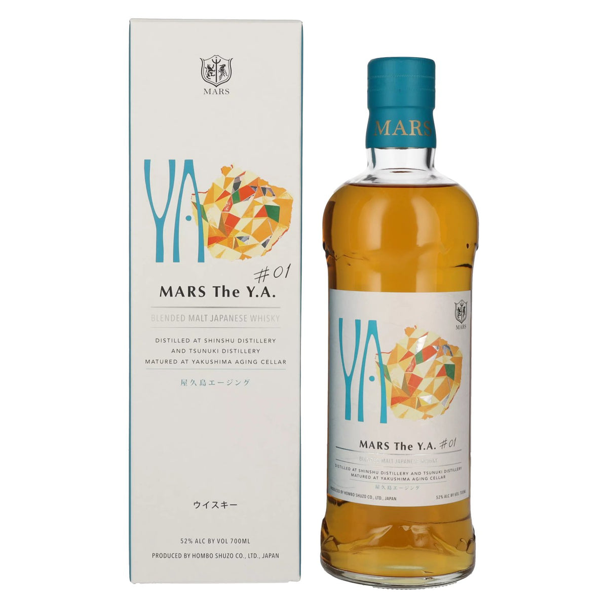Mars The Y.A. Blended Malt Japanese Whisky # 01 52% Vol. 0,7l in gift box