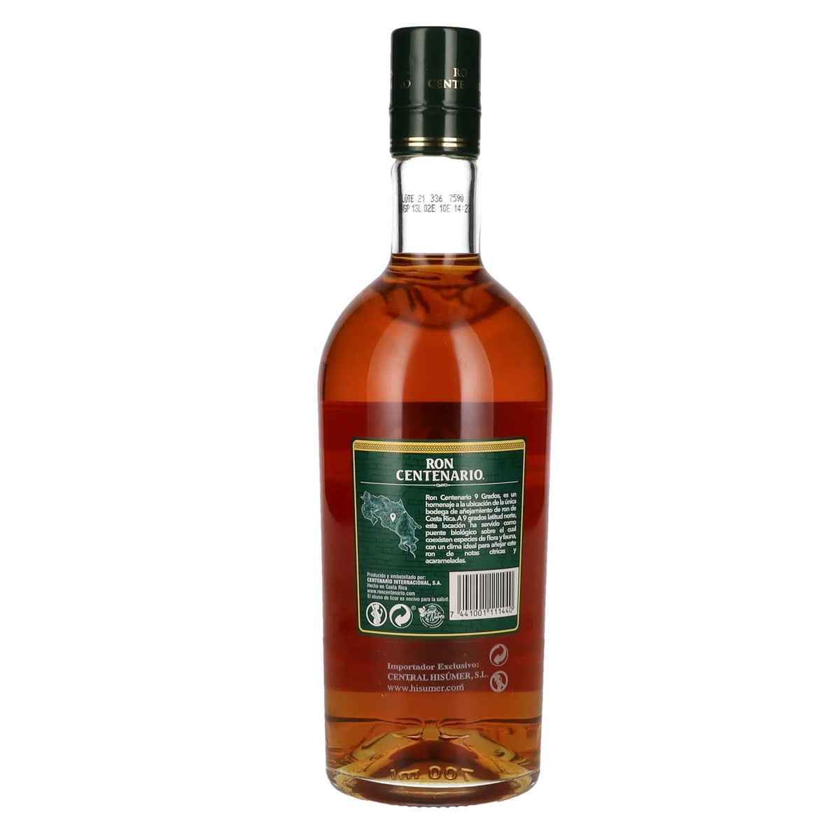 Ron Centenario Conmemorativo 9 GRADOS 40% Vol. 0,7l