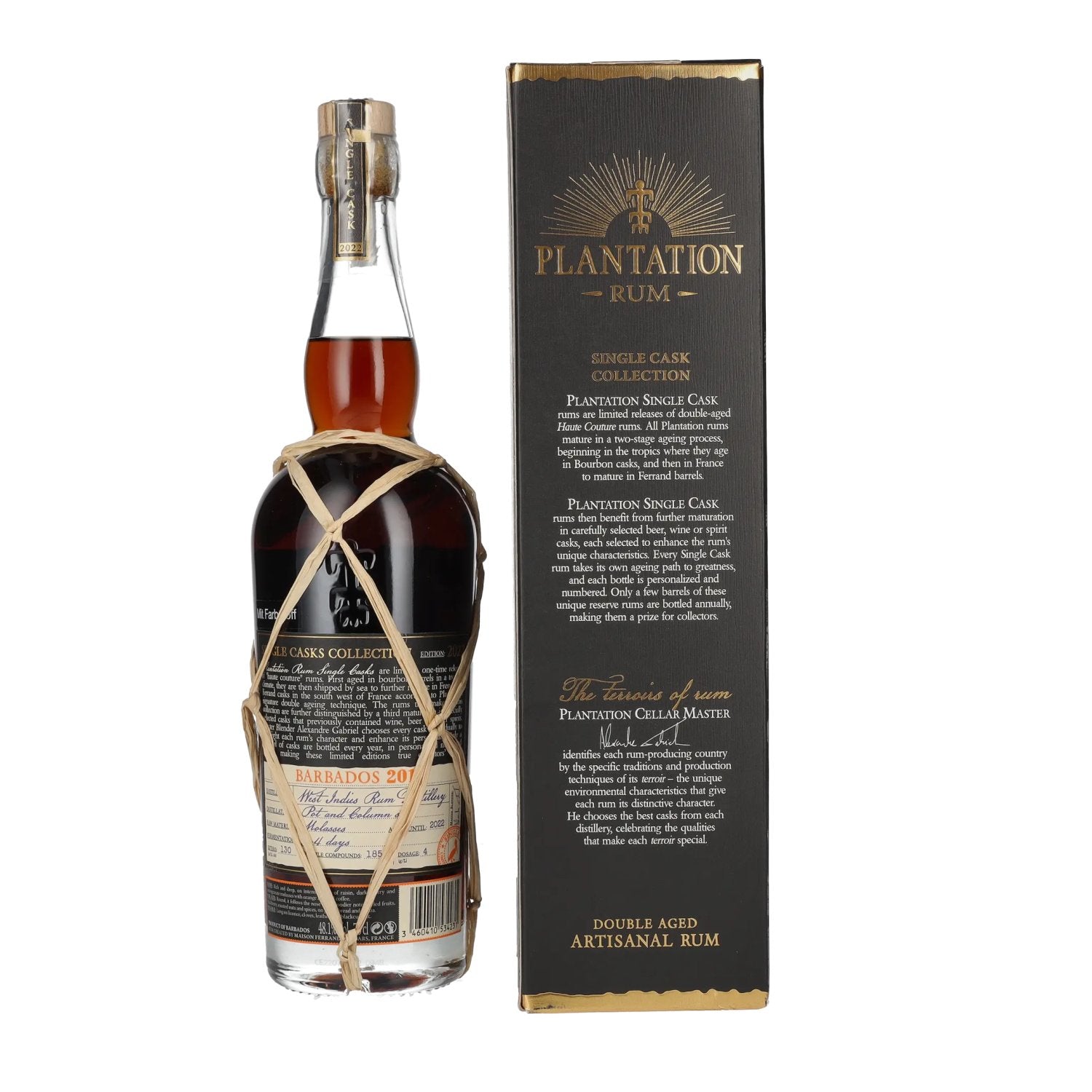 Plantation Rum BARBADOS Single Cask Maury Wine Cask Finish 2011 48,1% Vol. 0,7l in Geschenkbox
