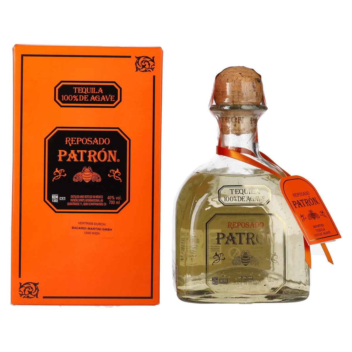 Patrón Tequila Reposado 40% Vol. 0,7l in gift box