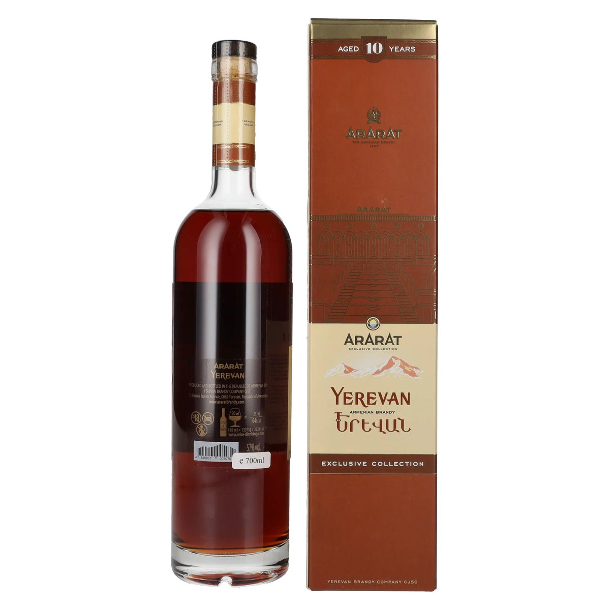 Ararat Yerevan 10 Years Old Exclusive Collection 57% Vol. 0,7l in gift box