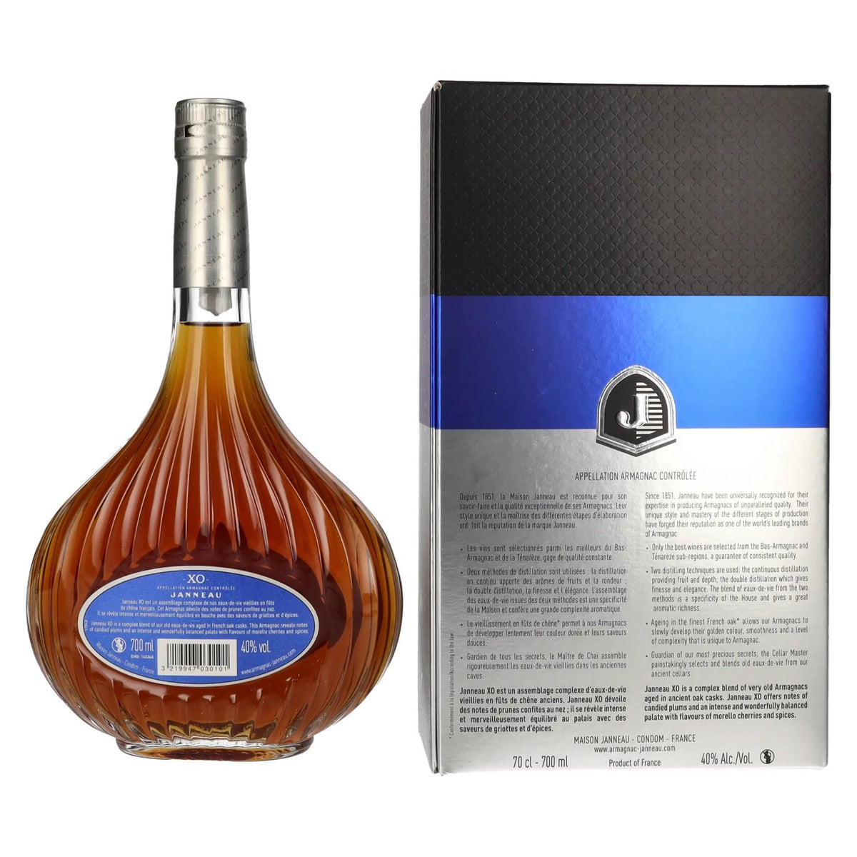 Janneau XO Grand Armagnac 40% Vol. 0,7l in Geschenkbox